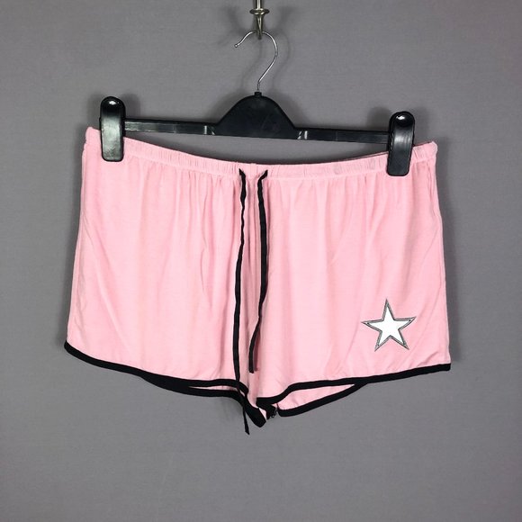 Room Service Women's Ebroider Star Pajama Shorts In Blush Size Large - Picture 1 of 6